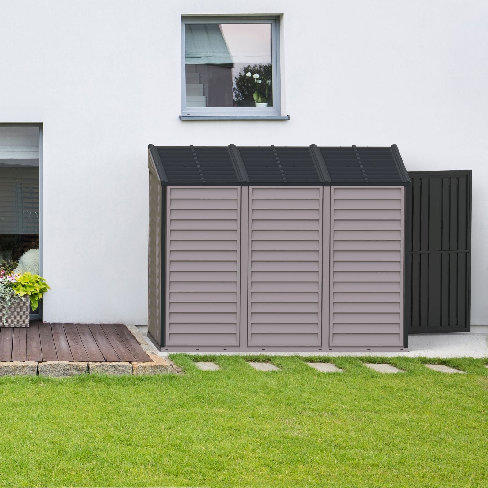 4x8 Sidemate Vinyl Pent Shed - CoolaLiving.ie - %image_id%
