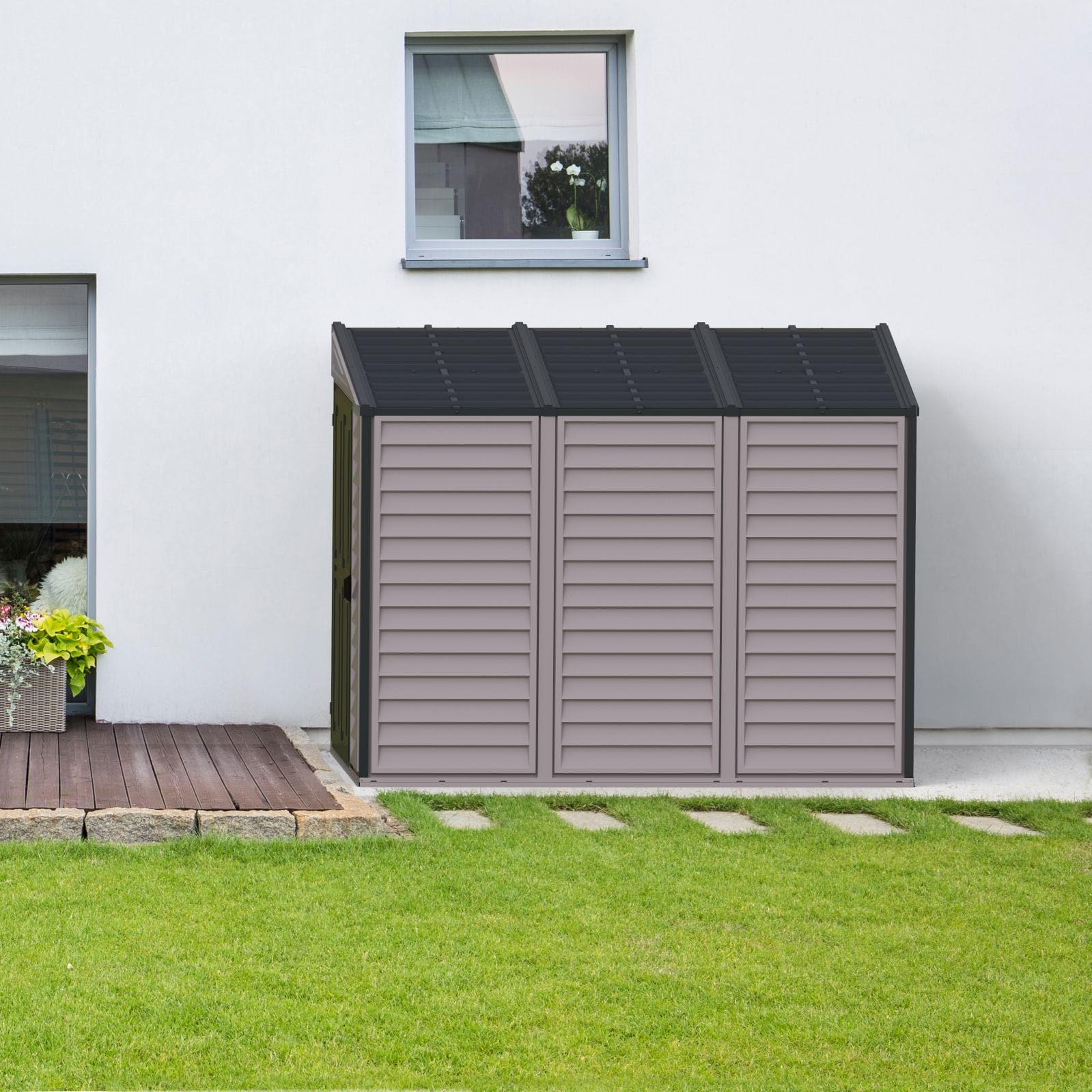 4x8 Sidemate Vinyl Pent Shed - CoolaLiving.ie - %image_id%