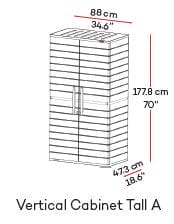 Duramax Tall Vertical Storage Cabinet - CoolaLiving.ie - %image_id%