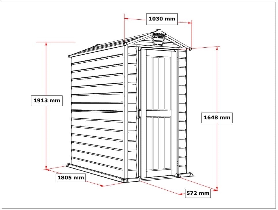 Duramax EverMore 4×6 Vinyl Garden Shed - CoolaLiving.ie - %image_id%