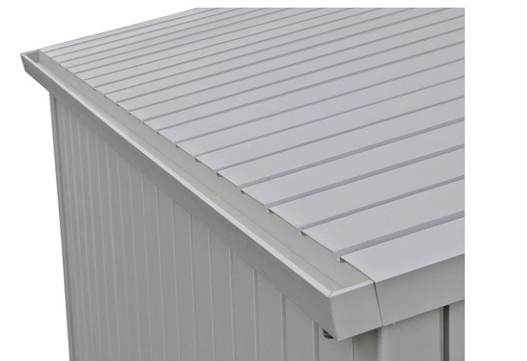 8x6 Palladium Steel Shed Silver - CoolaLiving.ie - %image_id%