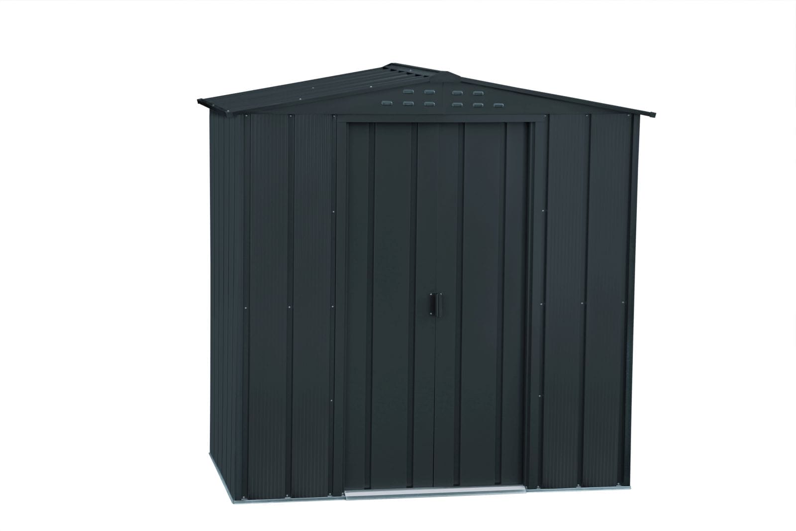 6x4 TOP Steel Shed Grey - CoolaLiving.ie - %image_id%