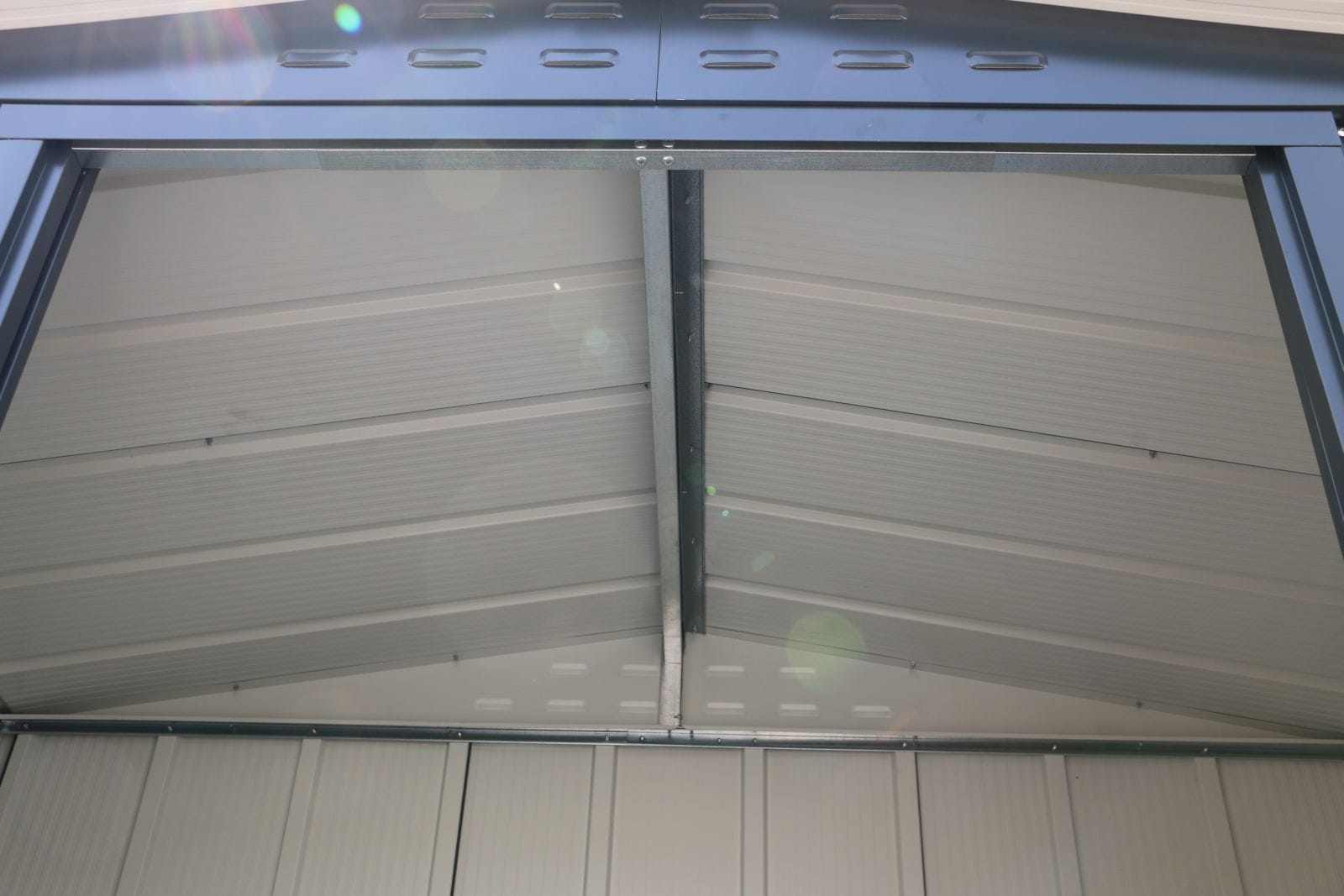 6x4 TOP Steel Shed Grey - CoolaLiving.ie - %image_id%