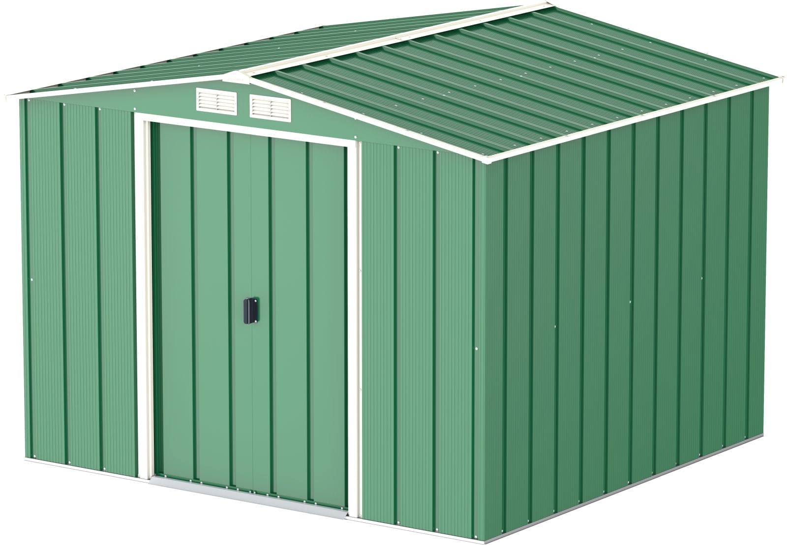 8x8 ECO Steel Shed Green - CoolaLiving.ie - %image_id%