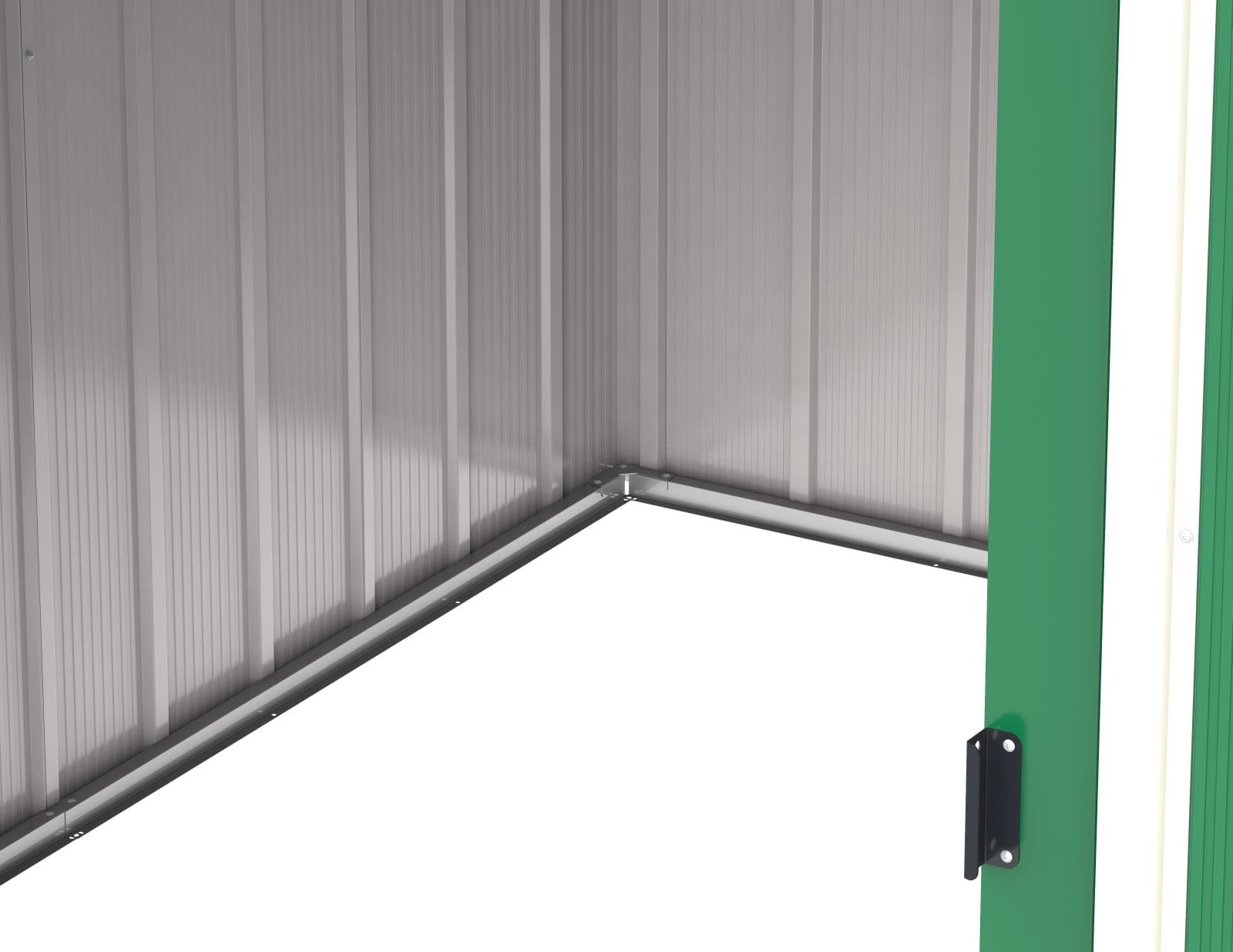 8x8 ECO Steel Shed Green - CoolaLiving.ie - %image_id%