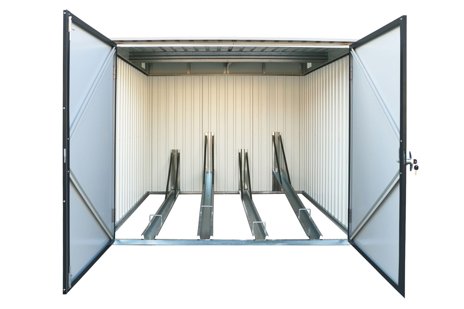 6x6 metal bike shed - CoolaLiving.ie - %image_id%