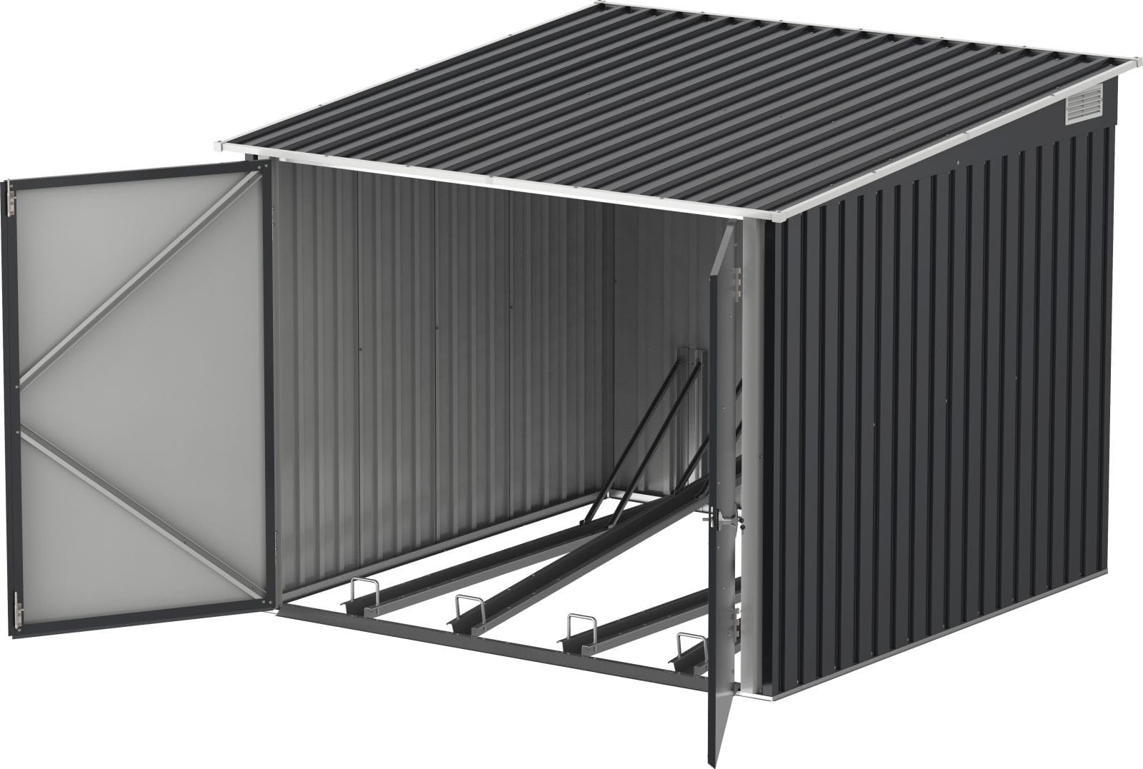 6x6 metal bike shed - CoolaLiving.ie - %image_id%