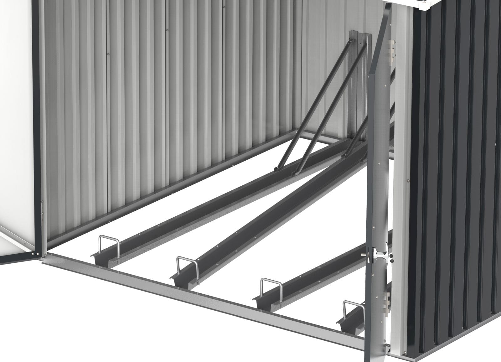 6x6 metal bike shed - CoolaLiving.ie - %image_id%