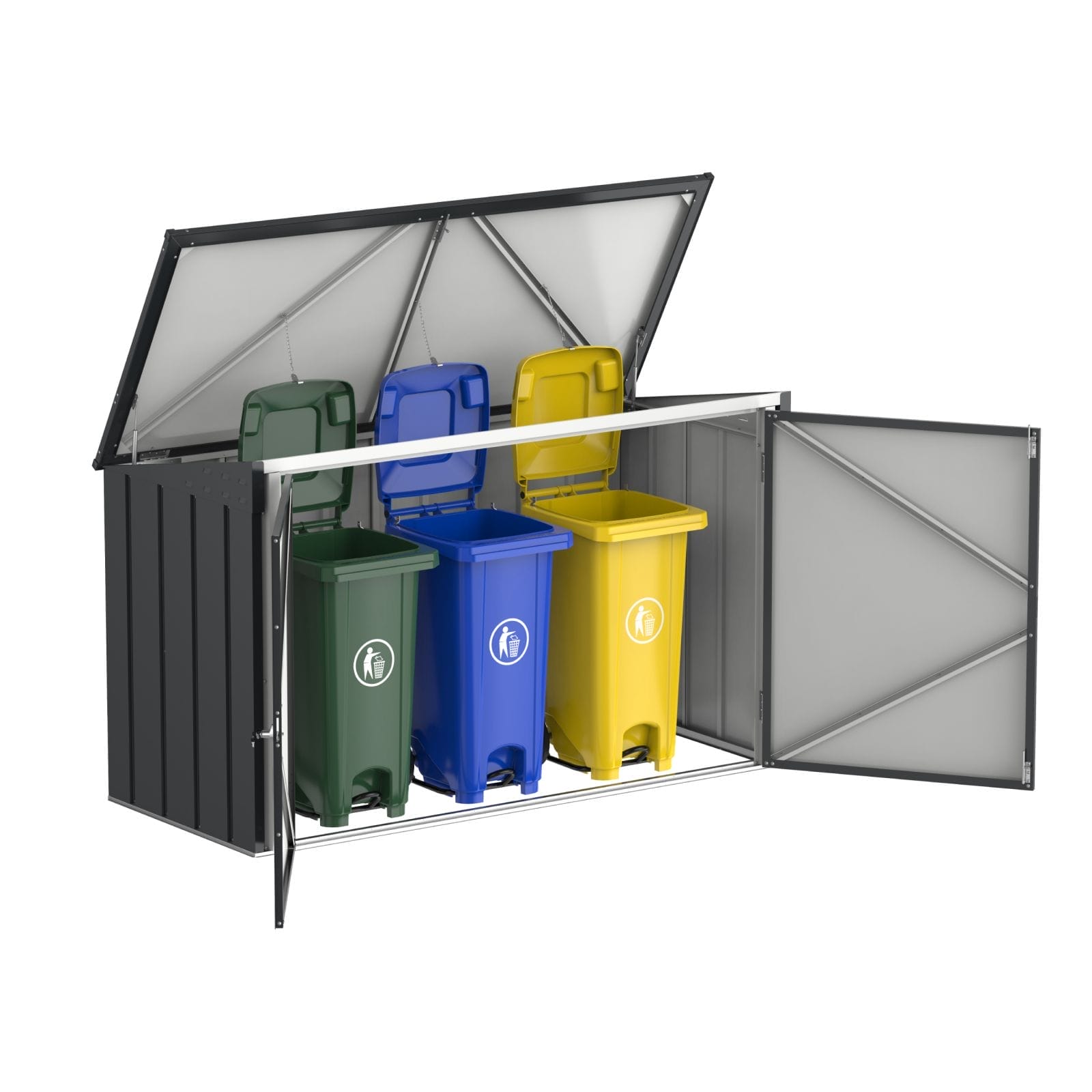 Duramax 7×3 Wheelie Bin Shed - CoolaLiving.ie - %image_id%