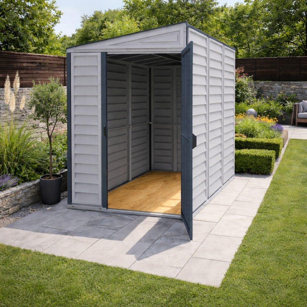 4x8 Sidemate Vinyl Pent Shed - CoolaLiving.ie - %image_id%