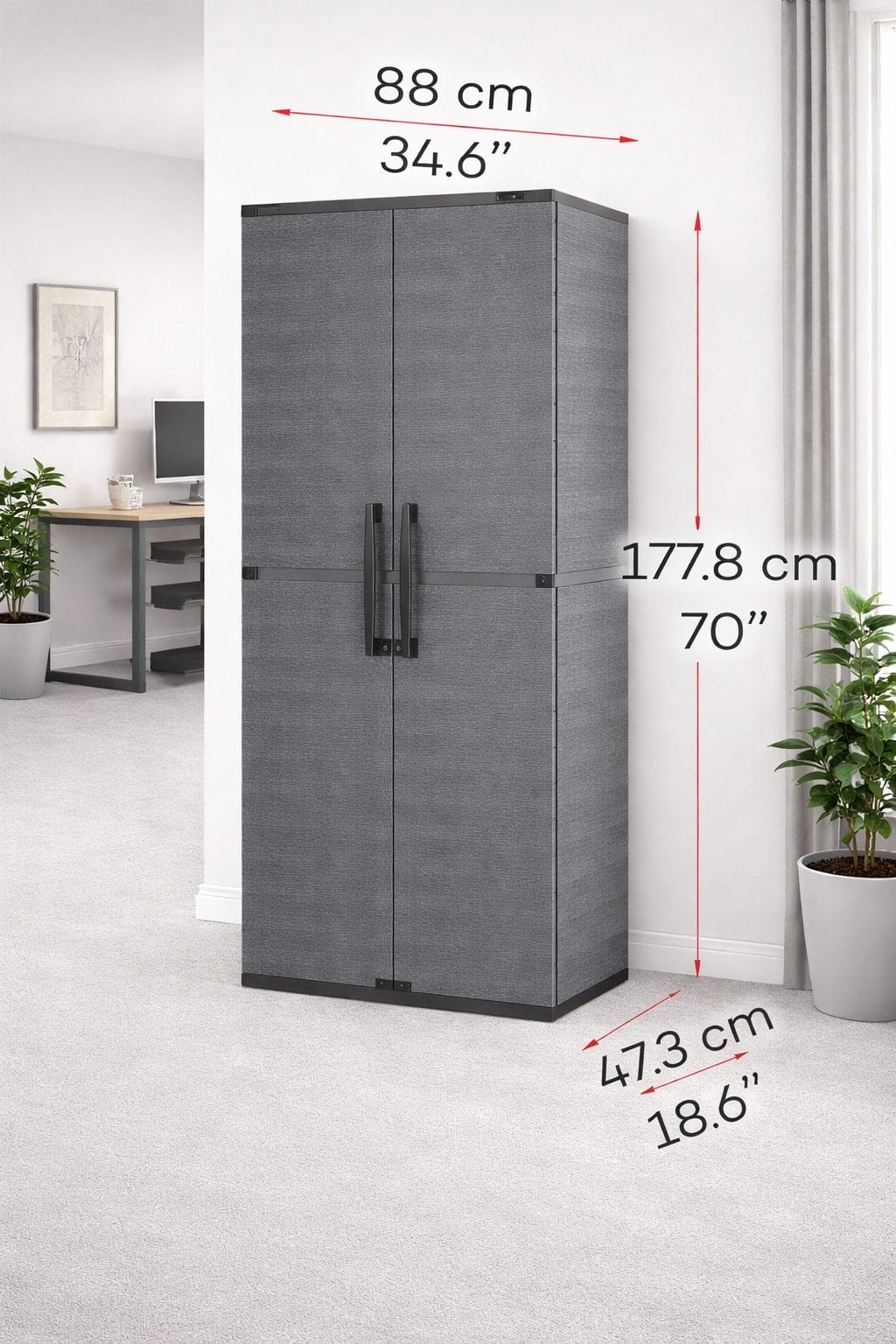 Duramax Tall Vertical Storage Cabinet - CoolaLiving.ie - %image_id%