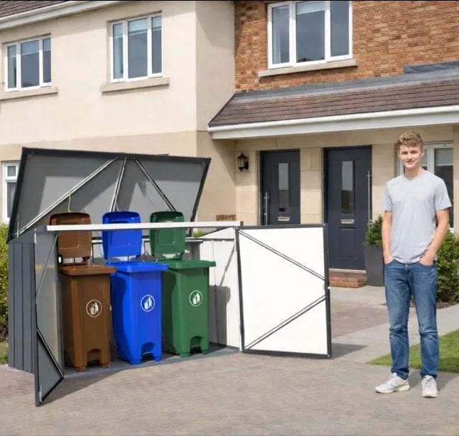 Duramax 7×3 Wheelie Bin Shed - CoolaLiving.ie - %image_id%