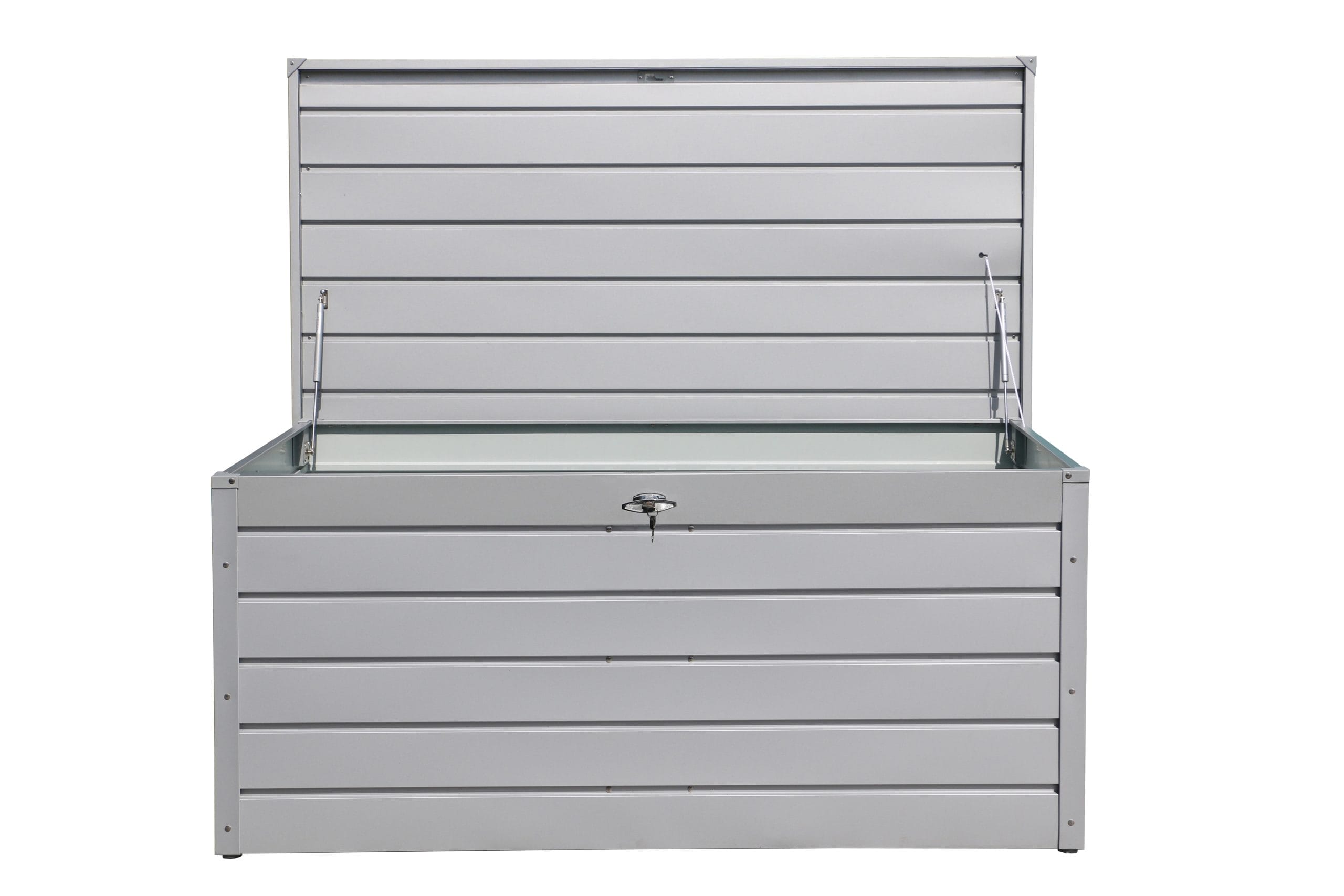 8x6 Palladium Steel Shed Silver - CoolaLiving.ie - %image_id%