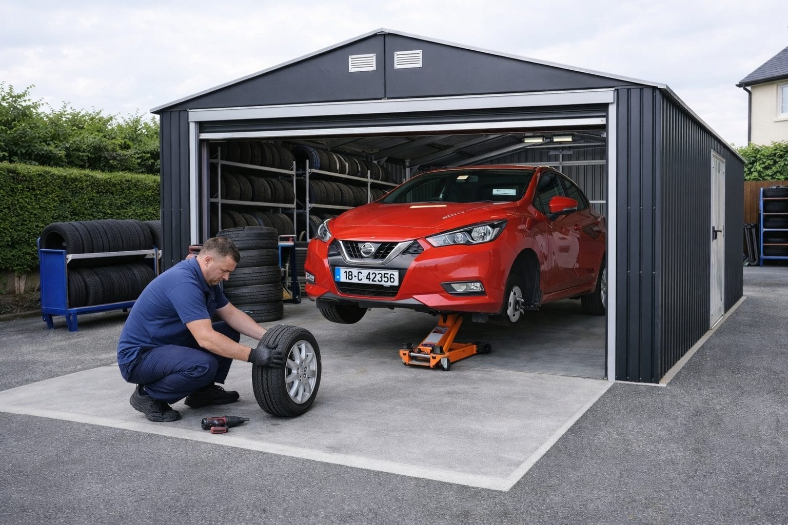 Duramax Olympian 12x20 metal car garage - CoolaLiving.ie - %image_id%