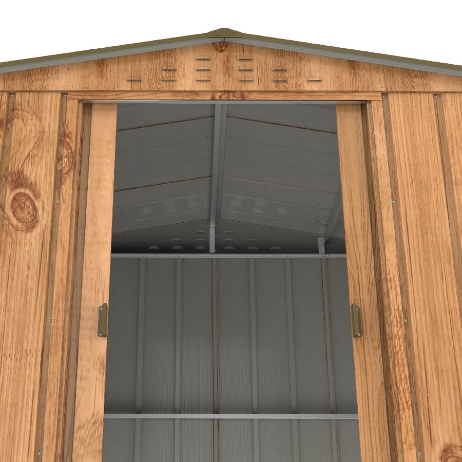 6x4 TOP Steel Shed Brown Free Floor Kit - CoolaLiving.ie - %image_id%