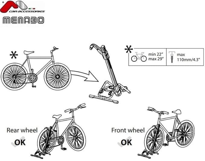 Menabo Snorkel TBR bike carrier - CoolaLiving.ie - %image_id%