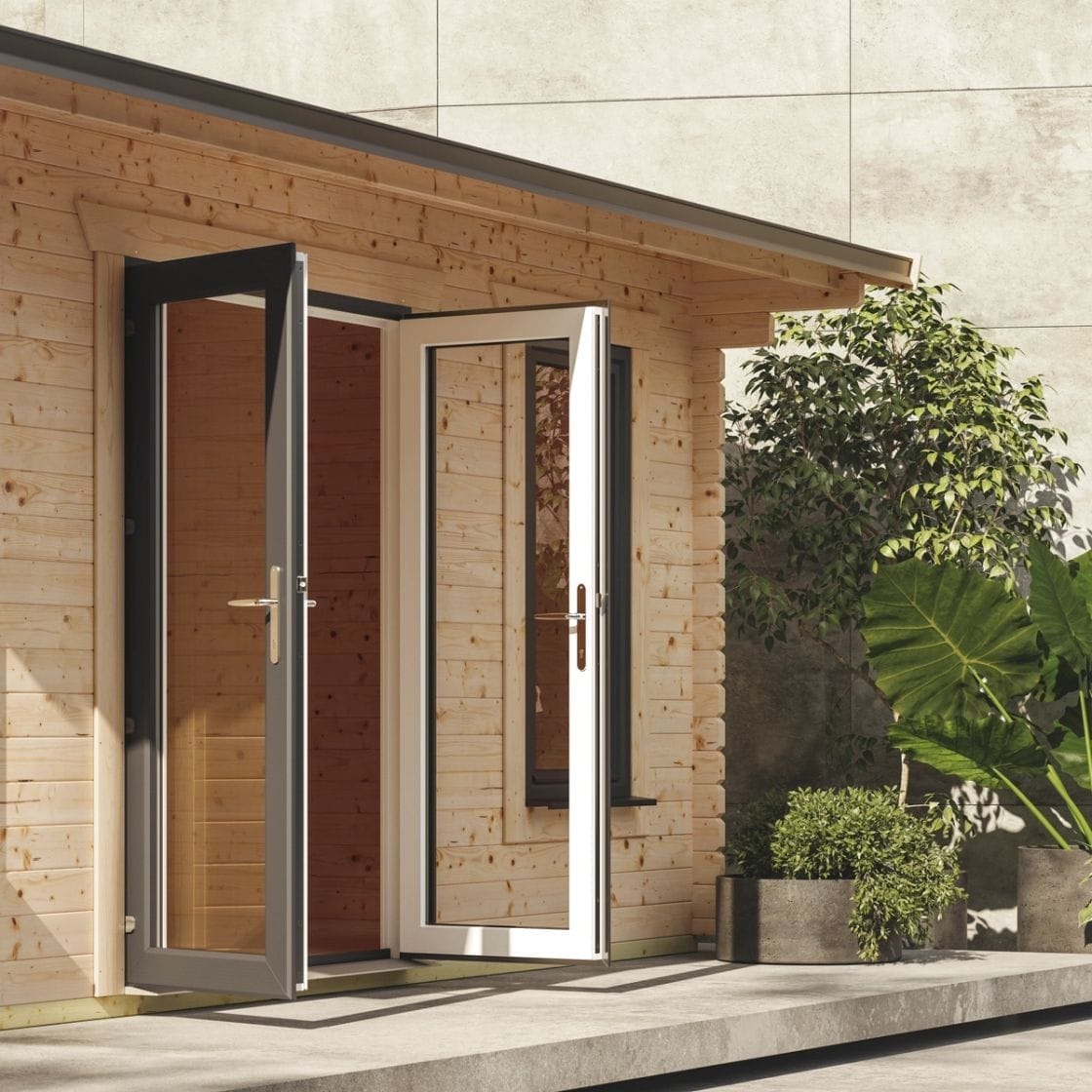 20×18 44mm Pent Log Cabin - CoolaLiving.ie - %image_id%