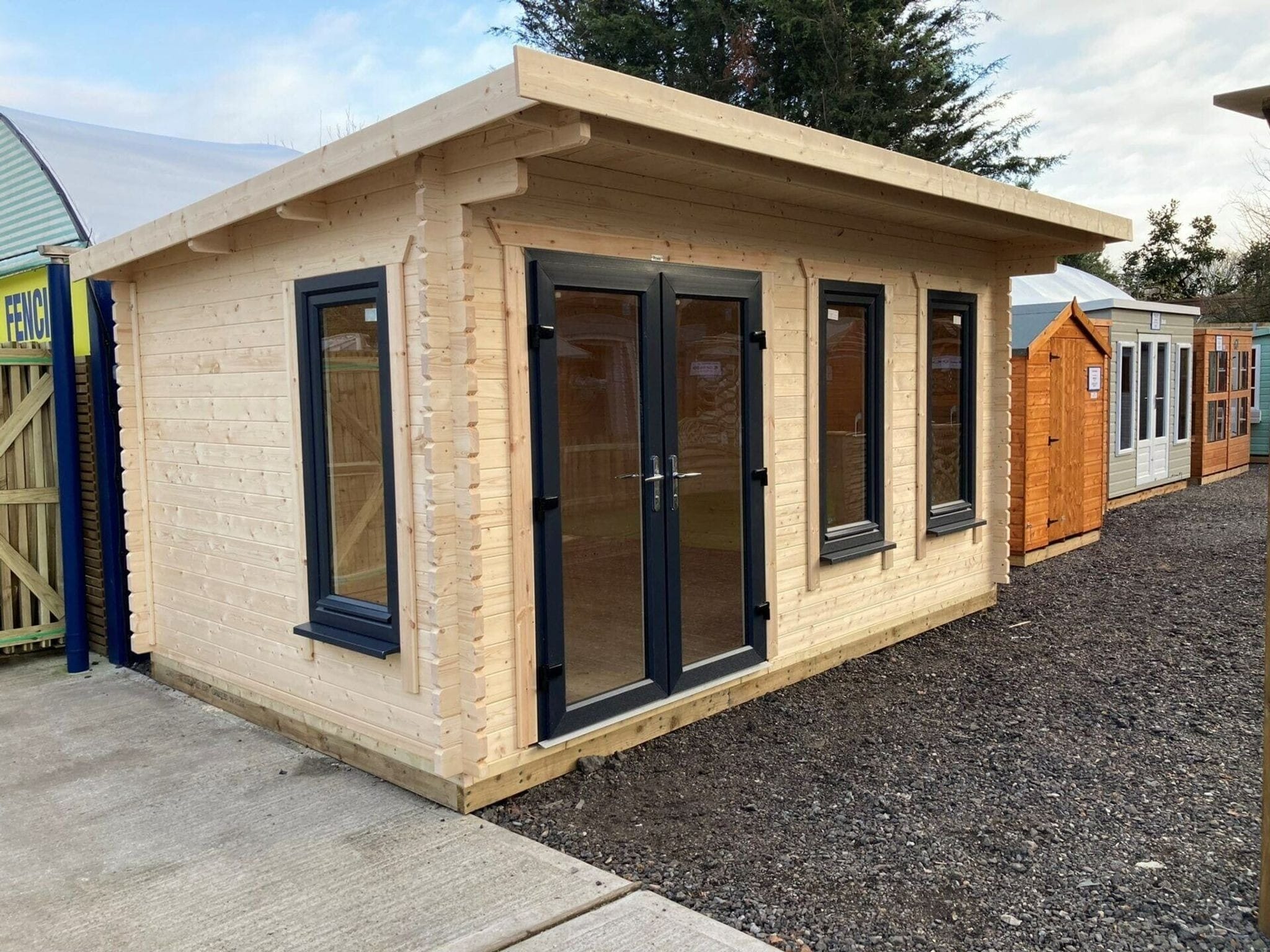 Coola 20X10 Timber Pent Log Cabin 44mm - CoolaLiving.ie - %image_id%