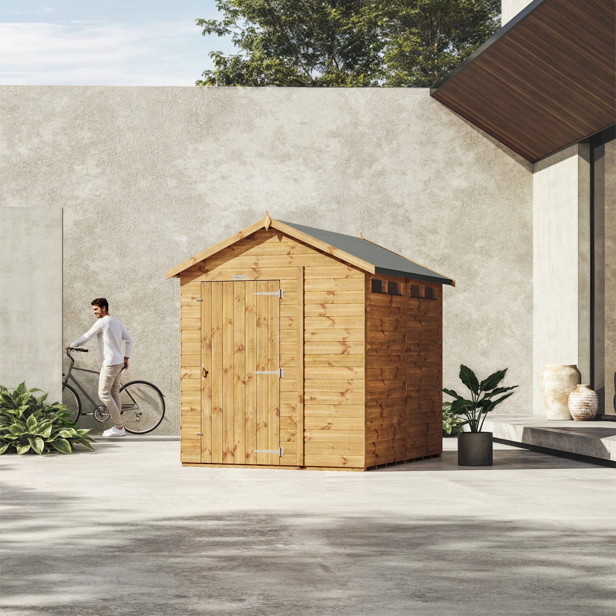 8x6 security timber garden shed - CoolaLiving.ie - %image_id%