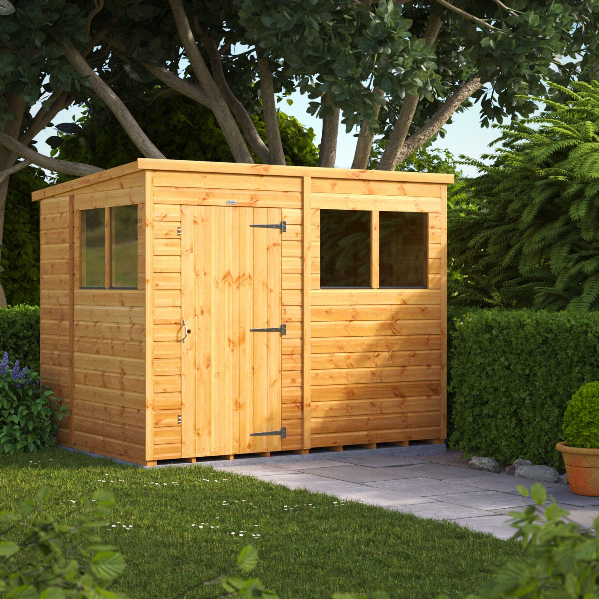 8x6 Deluxe timber pent garden shed - CoolaLiving.ie - %image_id%
