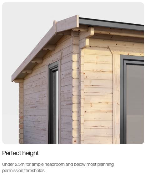 20×18 44mm Pent Log Cabin - CoolaLiving.ie - %image_id%