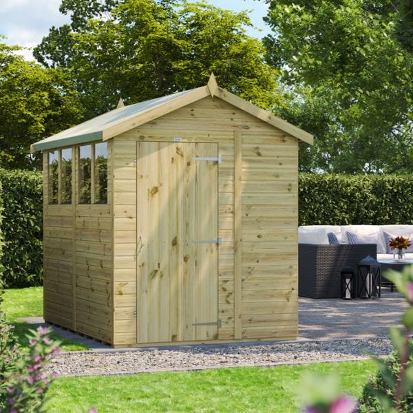 8×6 Premium Timber Apex Garden Shed - CoolaLiving.ie - %image_id%