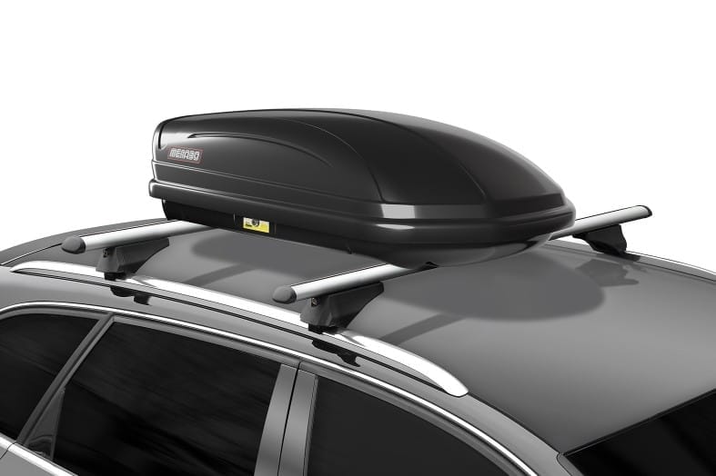 Eco Roof Box 320 Litre – 132 X 78 X 34.5 Cm, Black, Lockable – Fits All Cars, 55 Kg Load Capacity