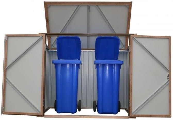 Duramax 5ร3 Wheelie Bin Shed Brown - CoolaLiving.ie - %image_id%