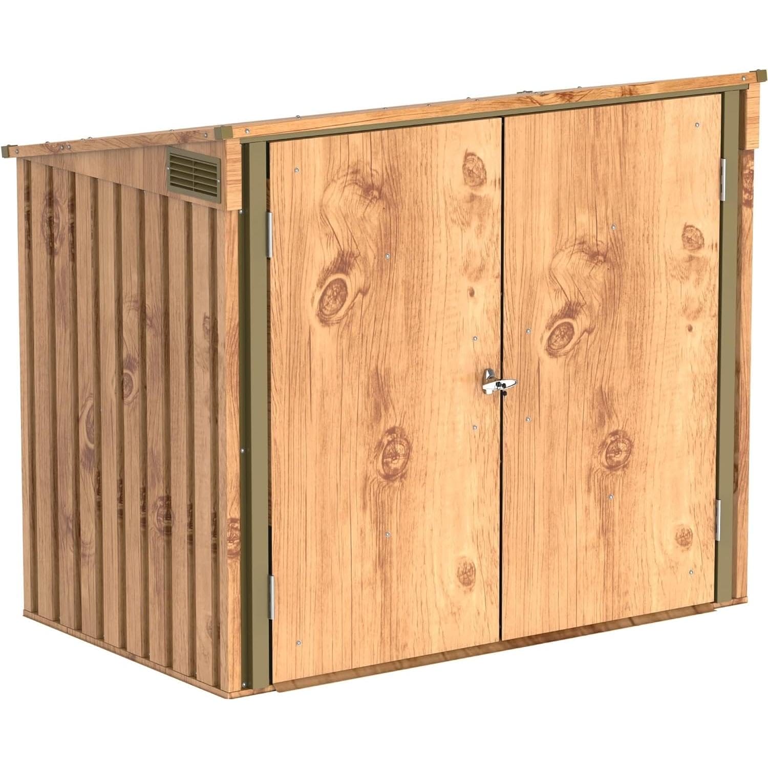 Duramax 5ร3 Wheelie Bin Shed Brown - CoolaLiving.ie - %image_id%