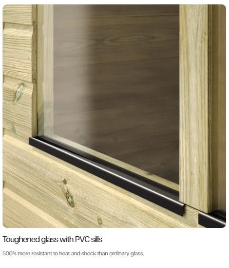 12x6 Premium Apex Pressure Treated Summerhouse - CoolaLiving.ie - %image_id%