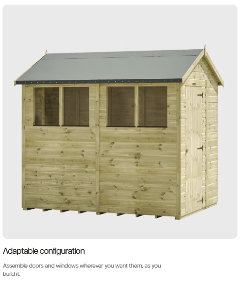 20x10 premium timber apex workshop shed - CoolaLiving.ie - %image_id%