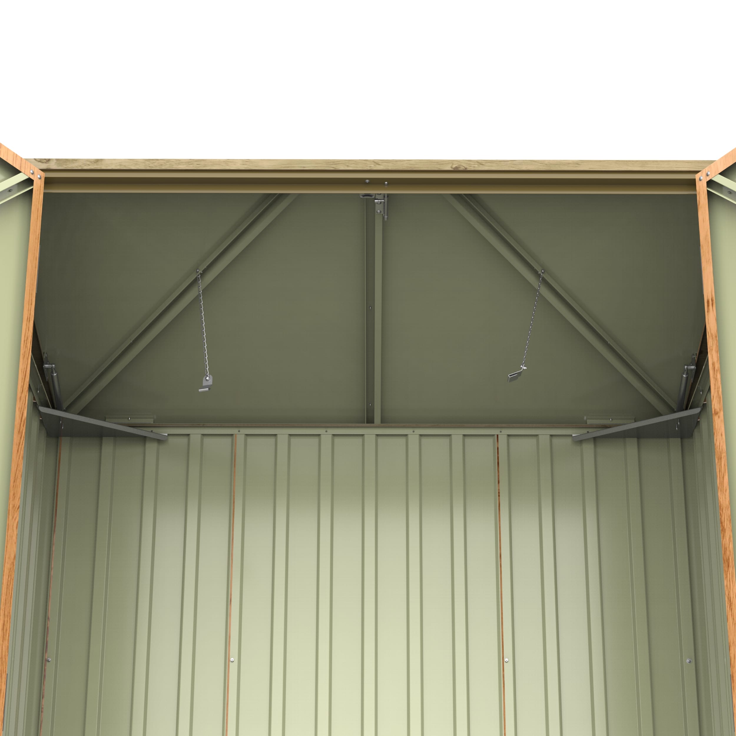Duramax 5Γ3 Wheelie Bin Shed Brown - CoolaLiving.ie - %image_id%