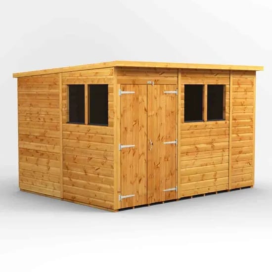 10x8 Deluxe Pent Shed Double Doors - CoolaLiving.ie - %image_id%