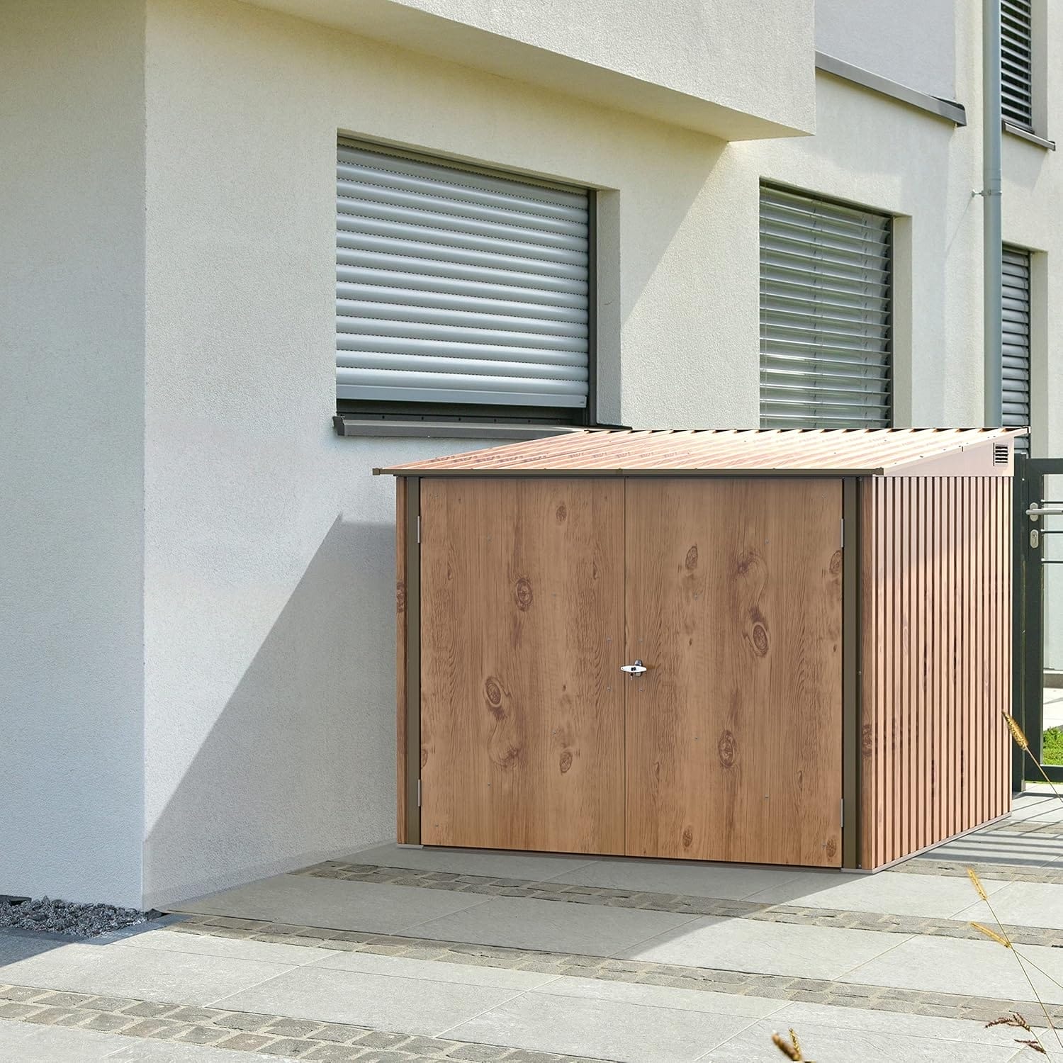 6x6 metal bicycle storage shed - CoolaLiving.ie - %image_id%