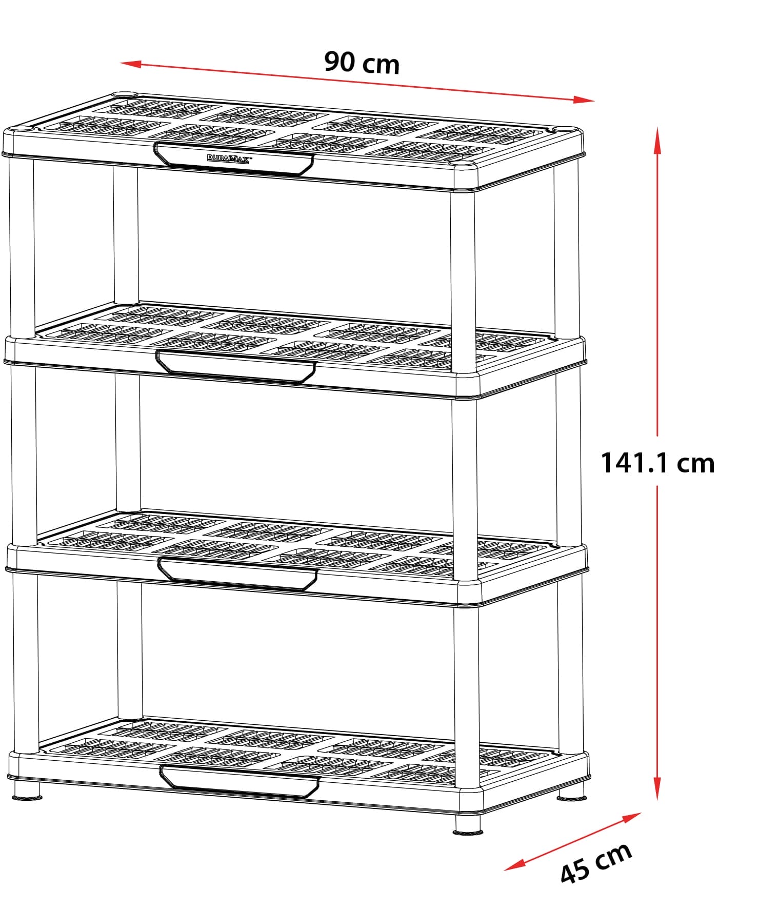 Duramax Indoor & Outdoor Shelving Rack - CoolaLiving.ie - %image_id%
