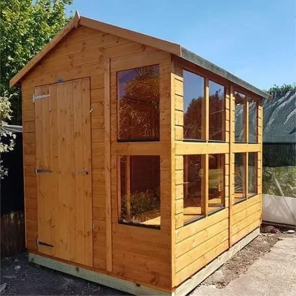 Deluxe Timber Apex potting shed - CoolaLiving.ie - %image_id%