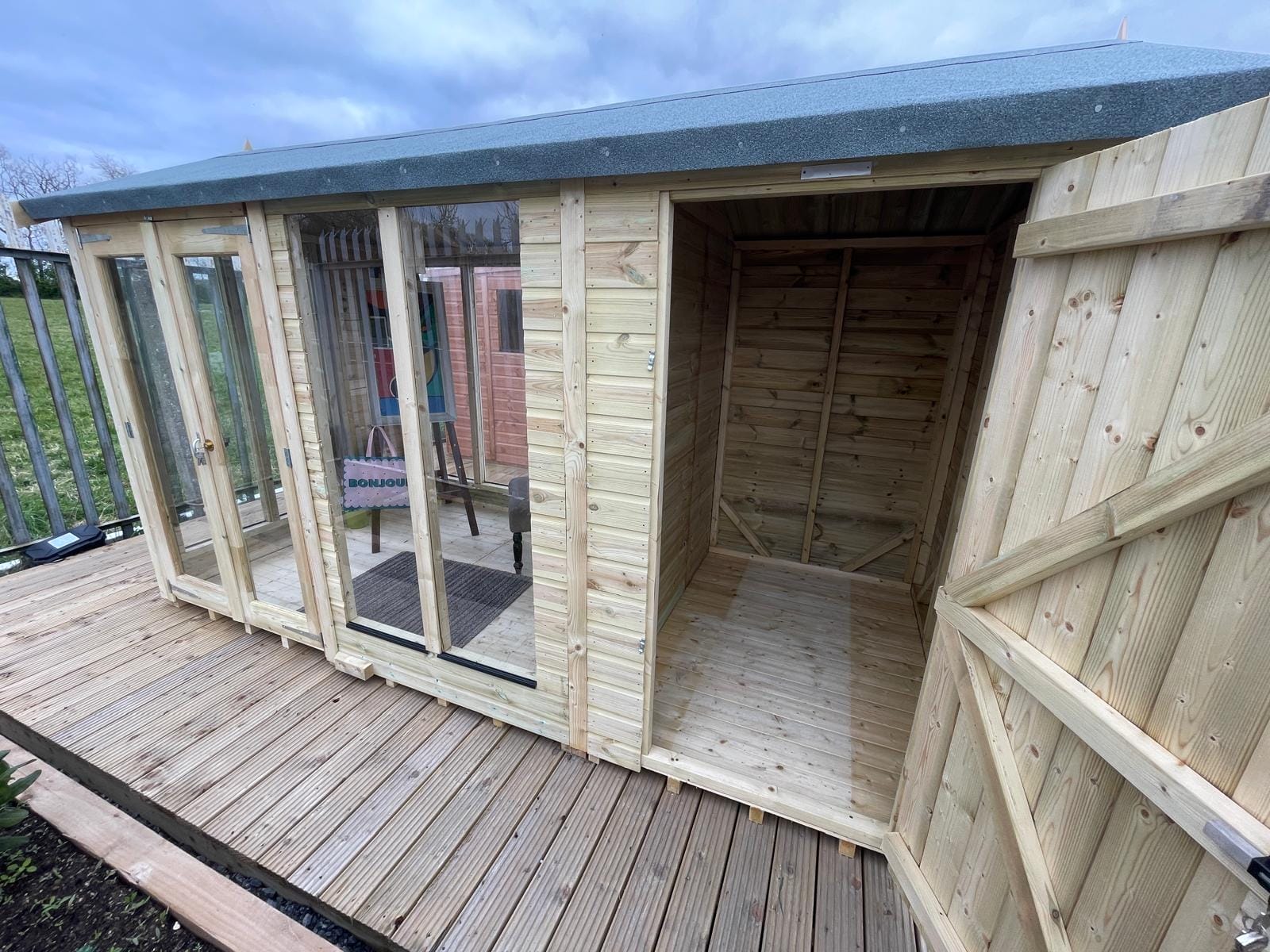 12x6 Premium Combi Summerhouse Shed - CoolaLiving.ie - %image_id%