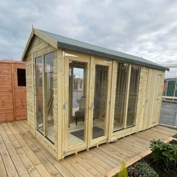 12x6 Premium Combi Summerhouse Shed - CoolaLiving.ie - %image_id%