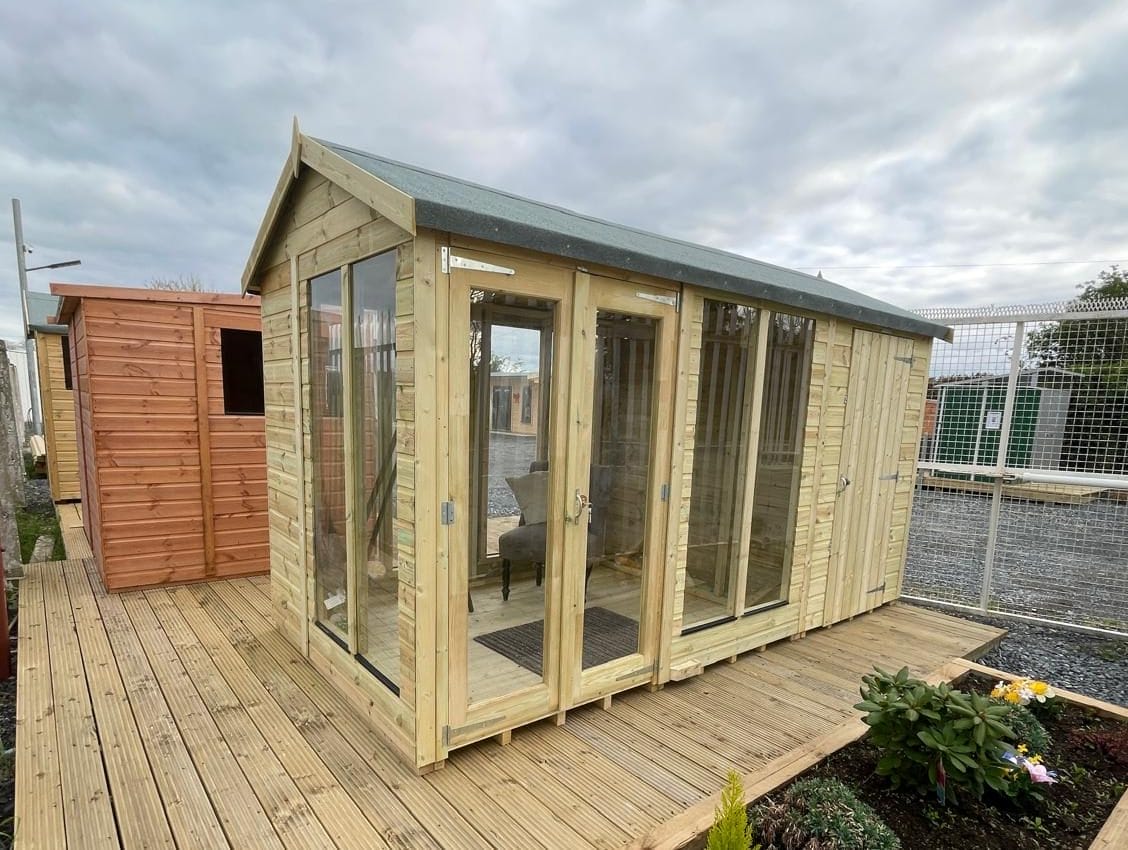 12x6 Premium Combi Summerhouse Shed - CoolaLiving.ie - %image_id%