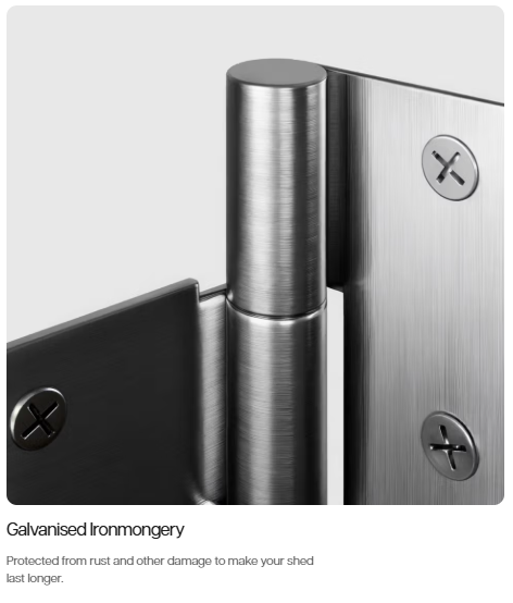 10x6 Pent Deluxe Timber Garden Shed - CoolaLiving.ie - %image_id%