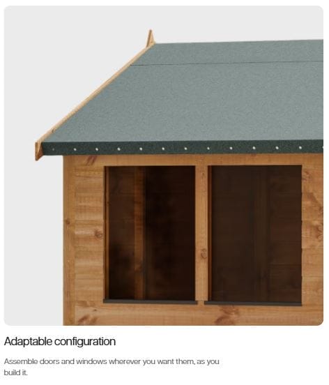 12x6 Deluxe Potting Shed with a 4 Foot Store - CoolaLiving.ie - %image_id%