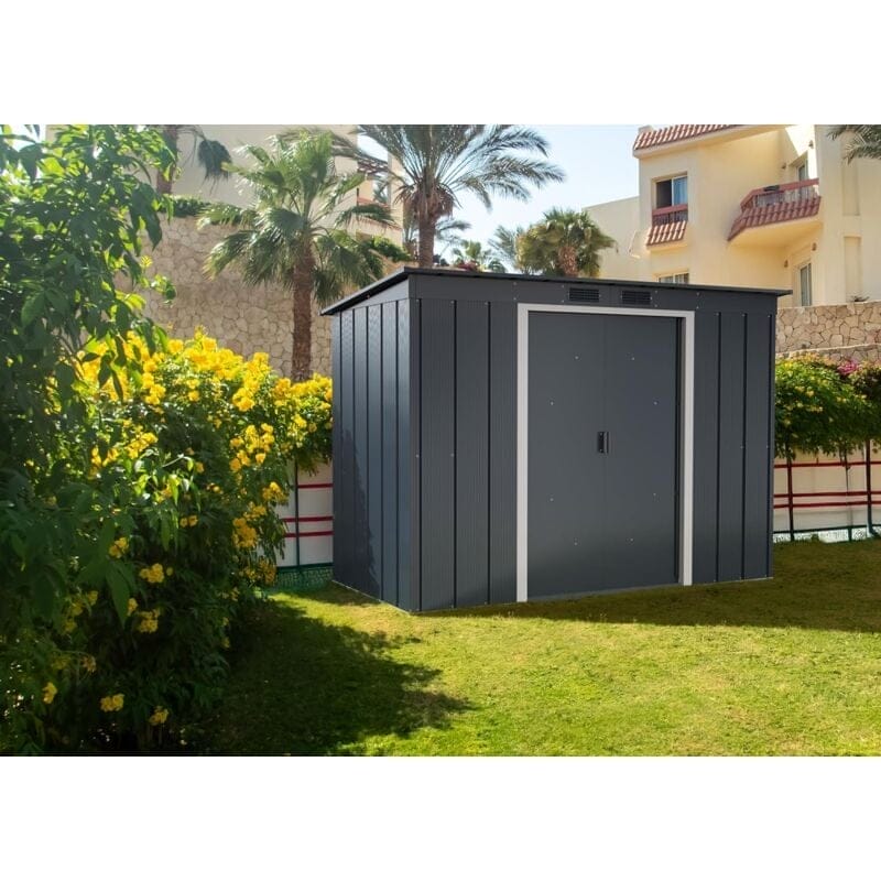 8x4 ECO Pent Steel shed - CoolaLiving.ie - %image_id%