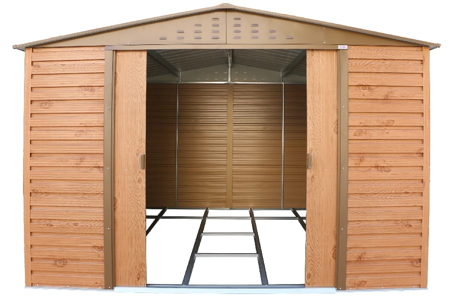 Alpine 10x10 Brown Steel Shed - CoolaLiving.ie - %image_id%