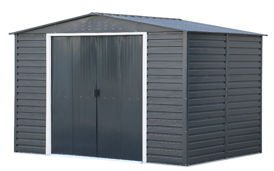 Alpine 10x8 Grey Steel Shed - CoolaLiving.ie - %image_id%