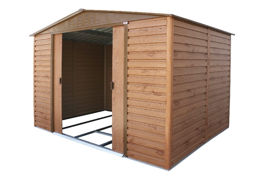 Alpine 10x8 Brown WG Steel Shed - CoolaLiving.ie - %image_id%