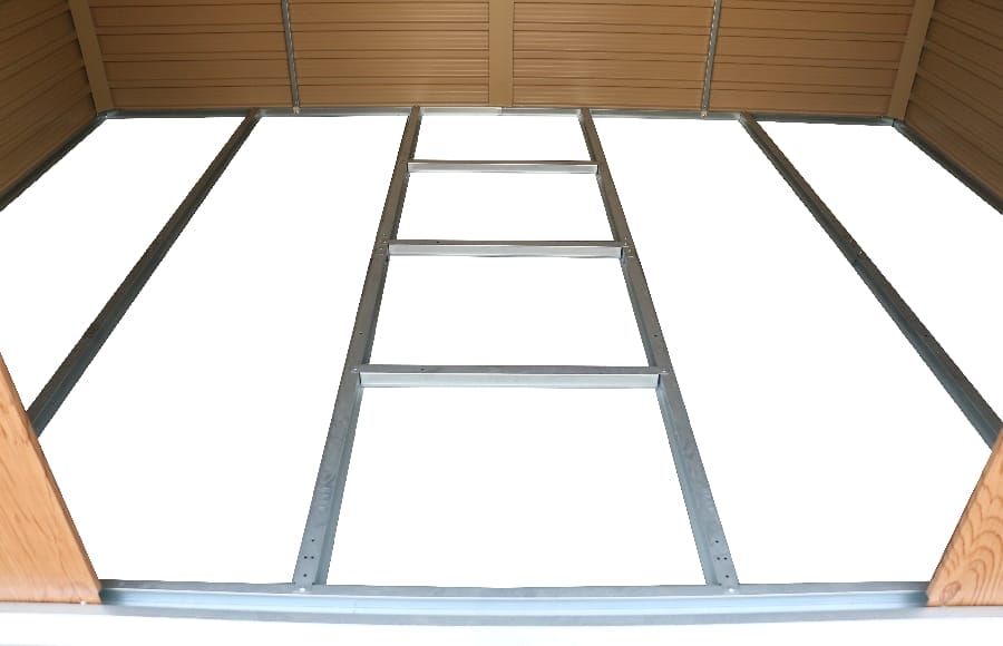 Alpine 10x8 Brown WG Steel Shed - CoolaLiving.ie - %image_id%