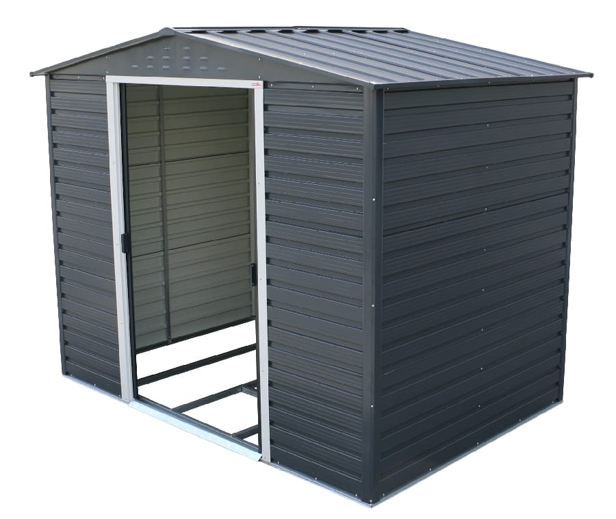 Alpine 8x6 Grey Steel Shed - CoolaLiving.ie - %image_id%
