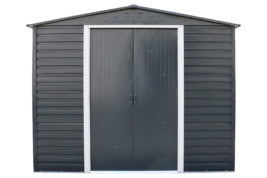 Alpine 8x6 Grey Steel Shed - CoolaLiving.ie - %image_id%