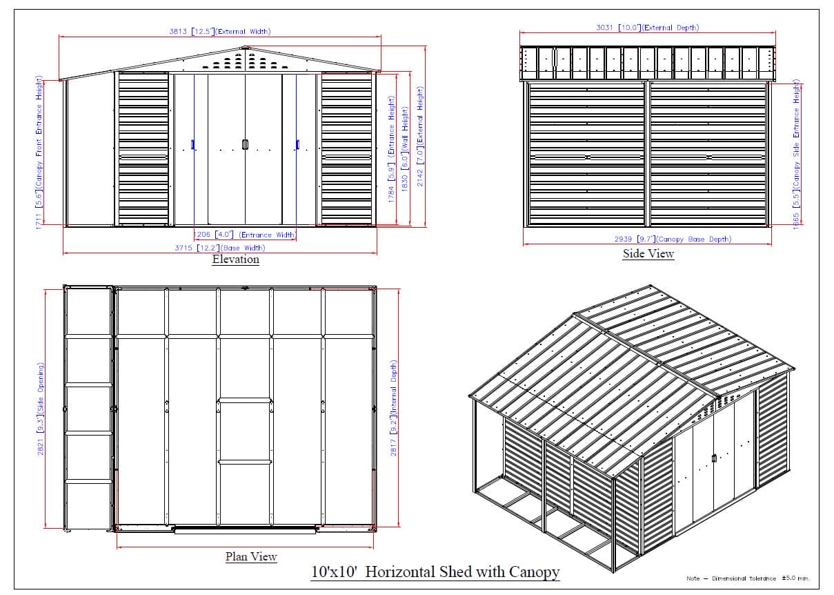 Alpine Canopy 10×10 Brown - CoolaLiving.ie - %image_id%