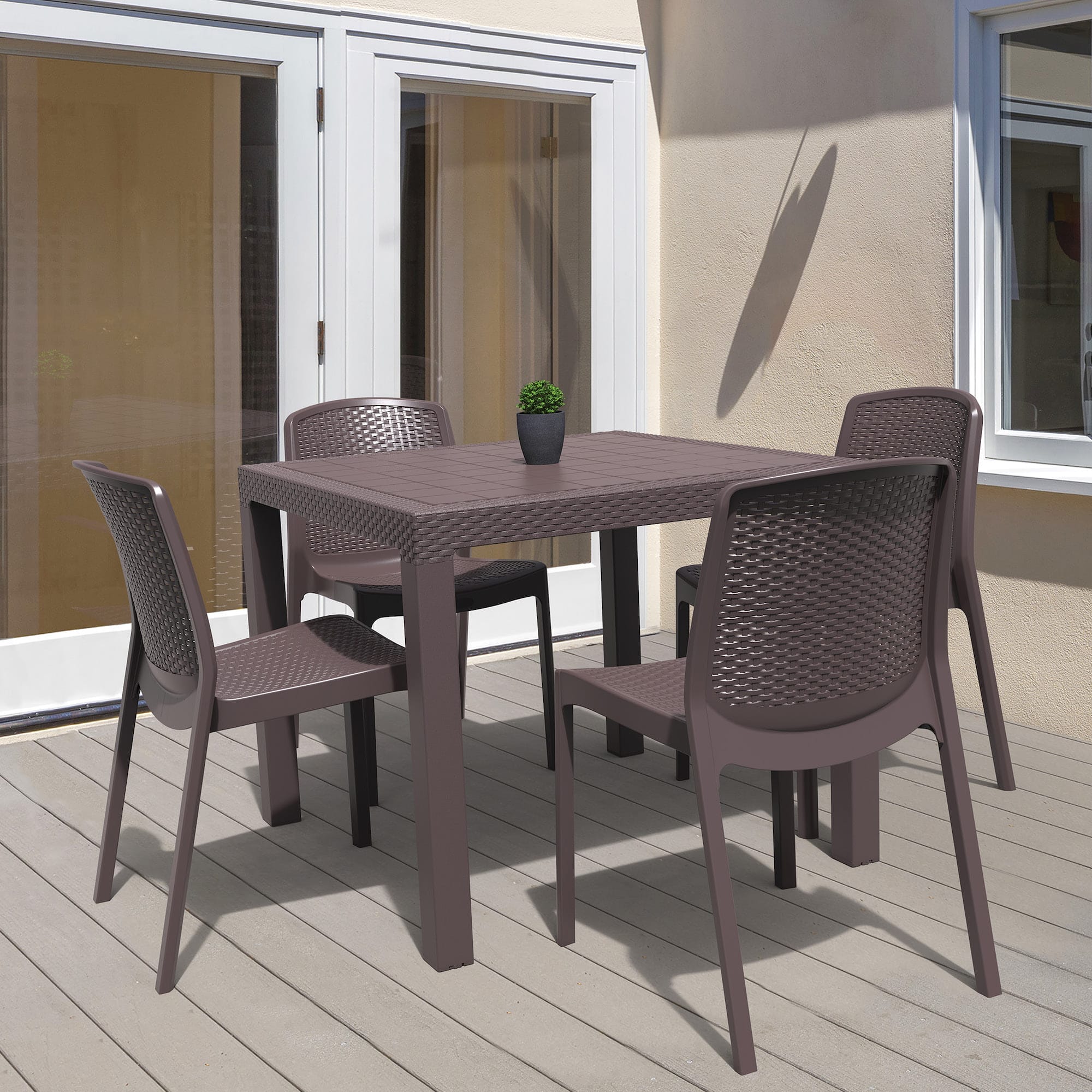 CedarRattan 4-Seater Dining Set - CoolaLiving.ie - %image_id%